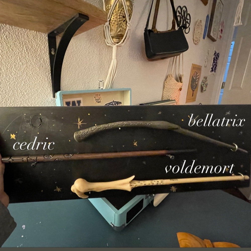 bellatrix lestrange harry potter wand from universal !! ✨🌙